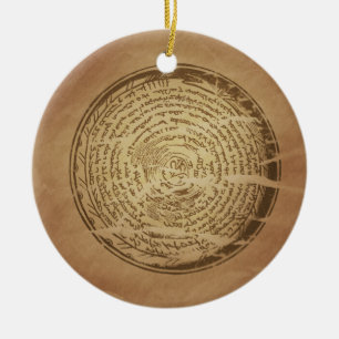 Devil Trap Assyrian Magic Charms Ceramic Tree Decoration