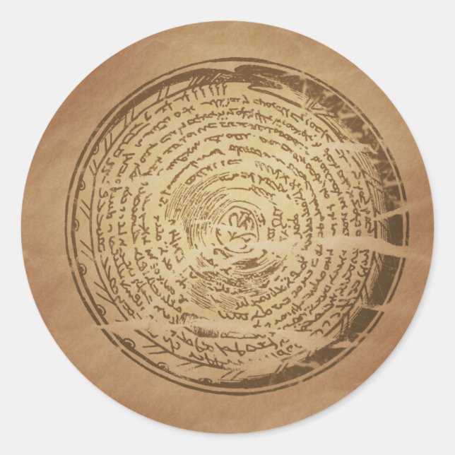 Devil Trap Assyrian Magic Charms Classic Round Sticker (Front)