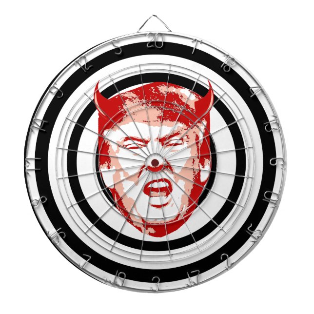 Devil Trump Dart Board (Front)