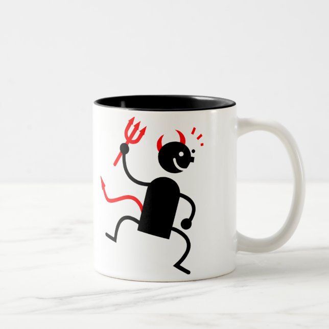 Devil Two-Tone Coffee Mug (Right)