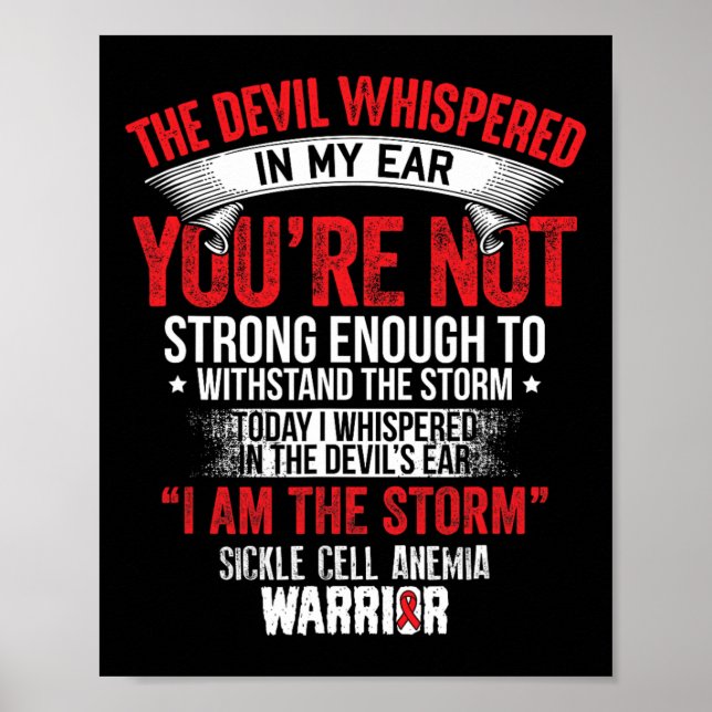 Devil Whispered- Sickle Cell Anaemia Awareness Sup Poster (Front)
