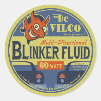 DeVilco Blinker Fluid Classic Round Sticker