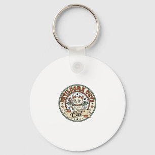 Devilcore Cute Cat Devilcore Cute Cat Vintage Vect Key Ring