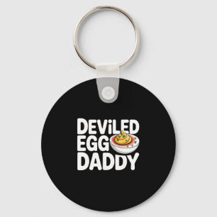 Deviled Egg Daddy Funny Thanksgiving Fathers Day  Key Ring