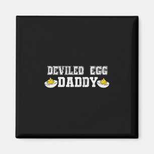 Deviled Egg Daddy Retro Funny Thanksgiving Fathers Magnet