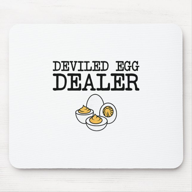 Deviled Egg Dealer Funny Cooking Potluck Thanksgiv Mouse Pad (Front)