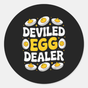 Deviled Egg Er Classic Round Sticker