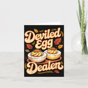 Deviled Egg Er Funny Retro Thanksgiving Food Quote Card