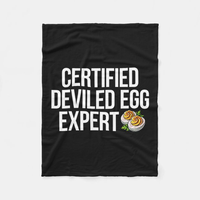 Deviled Egg Expert  Fleece Blanket (Front)