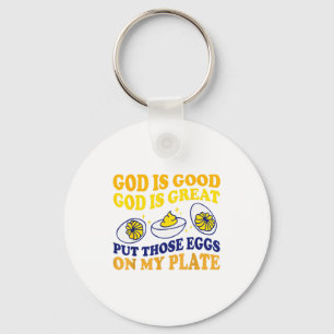 Deviled Egg Lover Funny Foodie Humor Apparel Uni-a Key Ring