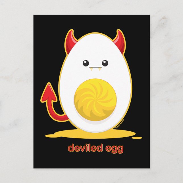 Deviled Egg Postcard (Front)