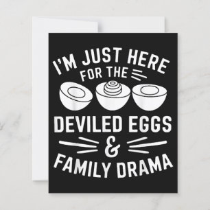 Deviled Eggs Family Drama Funny Foodie Gift Thanks