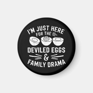 Deviled Eggs Family Drama Funny Foodie Gift Thanks Magnet