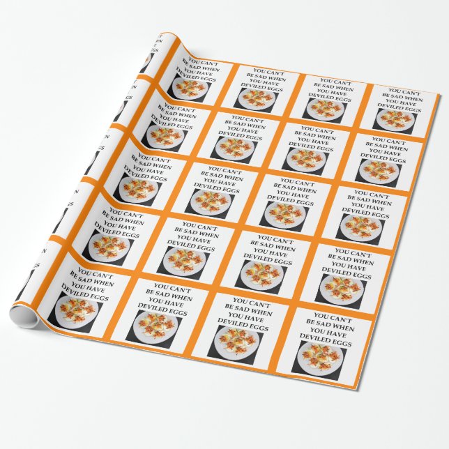 DEVILED eggs Wrapping Paper (Unrolled)