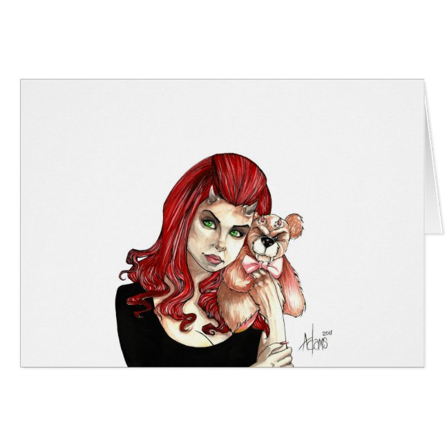 DevilGirl and her Teddy (Front Horizontal)
