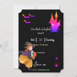 Devilish delights invitation