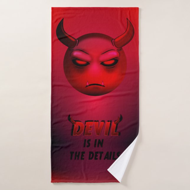 Devilmoji bath towel (Bath Towel)
