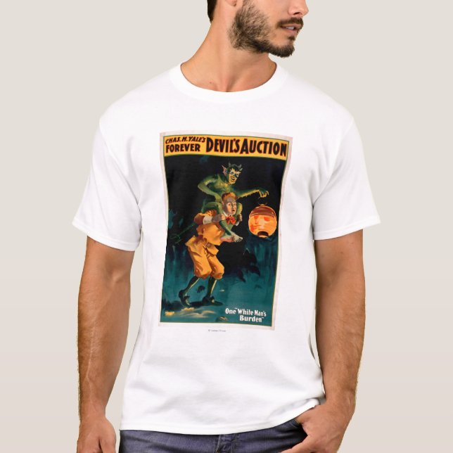 Devil's Auction White Man's Burden Theatre T-Shirt (Front)