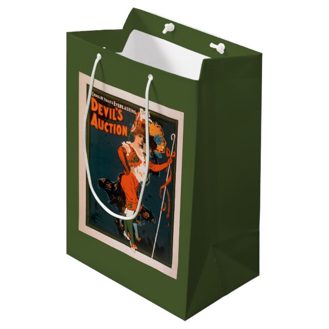 Devil's Auction Woman in Costume Theatre 2 Medium Gift Bag (Front Angled)