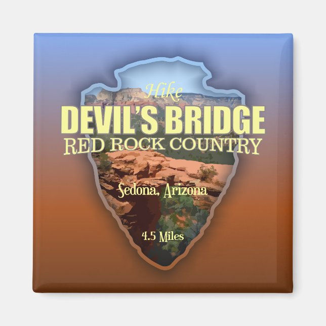 Devil's Bridge (arrowhead) Magnet (Front)