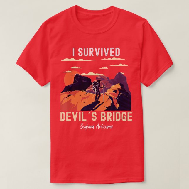 Devils Bridge Hike Sedona Arizona Red Rock Country T-Shirt (Design Front)