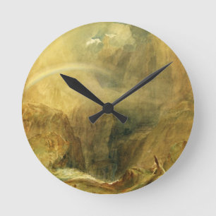 Devil's Bridge, St. Gotthard's Pass, c.1804 (w/c a Round Clock