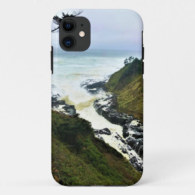 Devil's Churn, Cape Perpetua, Oregon Coast Case-Mate iPhone Case (Back)