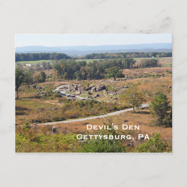 Devil's Den in Gettysburg PA Postcard (Front)