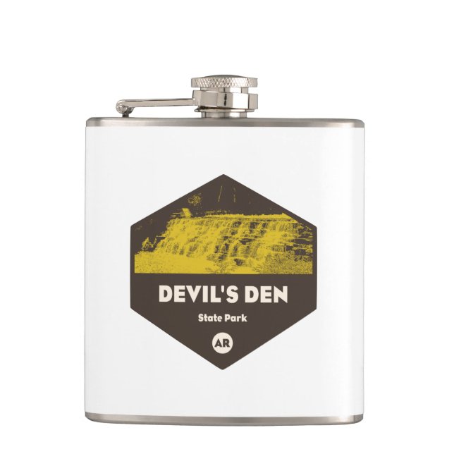 Devil's Den State Park Arkansas Hip Flask (Front)