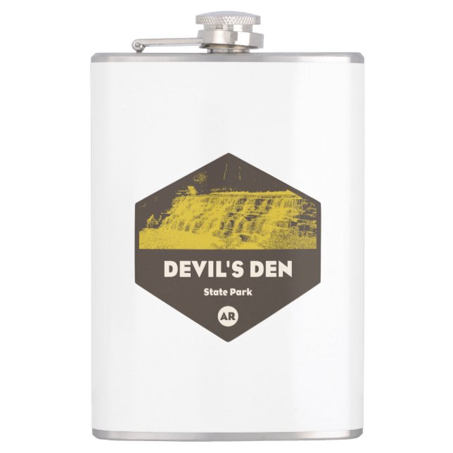 Devil's Den State Park Arkansas Hip Flask (Front)