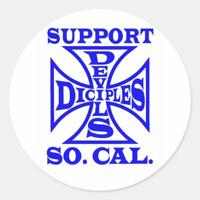 Devils Diciples MC - Support Sticker (Front)