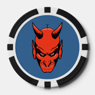 Devils Head Pattern Poker Chip Gambling Gambler
