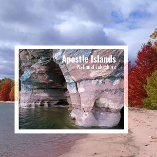 Devils Island Sea Caves, Apostle Islands, WI Postcard