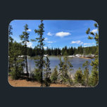 Devil's Lake, OR Magnet<br><div class="desc">A bright & sunny day at Devil's Lake in the Oregon Cascades. Still some snow around the shore in May 2018.</div>