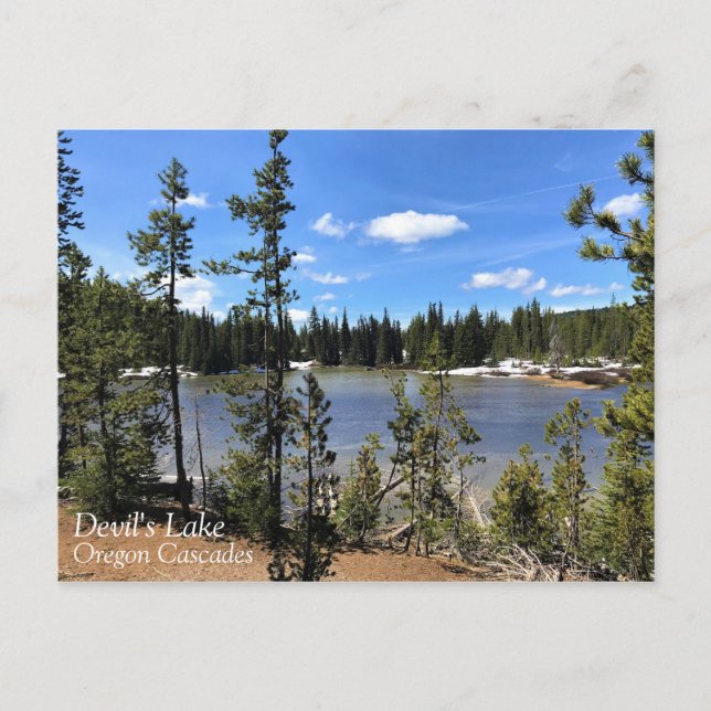 Devil's Lake, Oregon Postcard (Front)