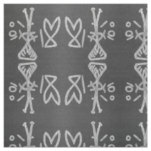 Devils Lake Pictograph Black Fabric