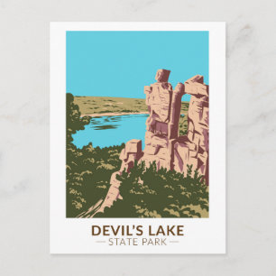 Devil's Lake State Park Wisconsin Devils Doorway Postcard