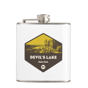 Devil's Lake State Park Wisconsin Hip Flask