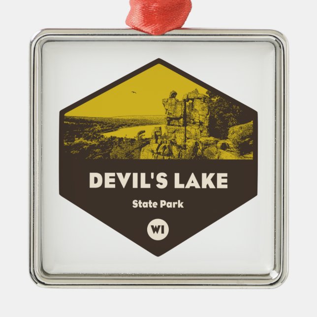 Devil's Lake State Park Wisconsin Metal Ornament (Front)