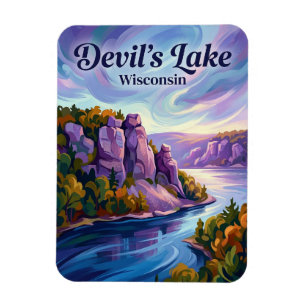 Devil's Lake Wisconsin Magnet