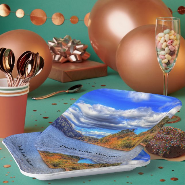 Devil's Lake, Wisconsin Paper Plate (Multi)