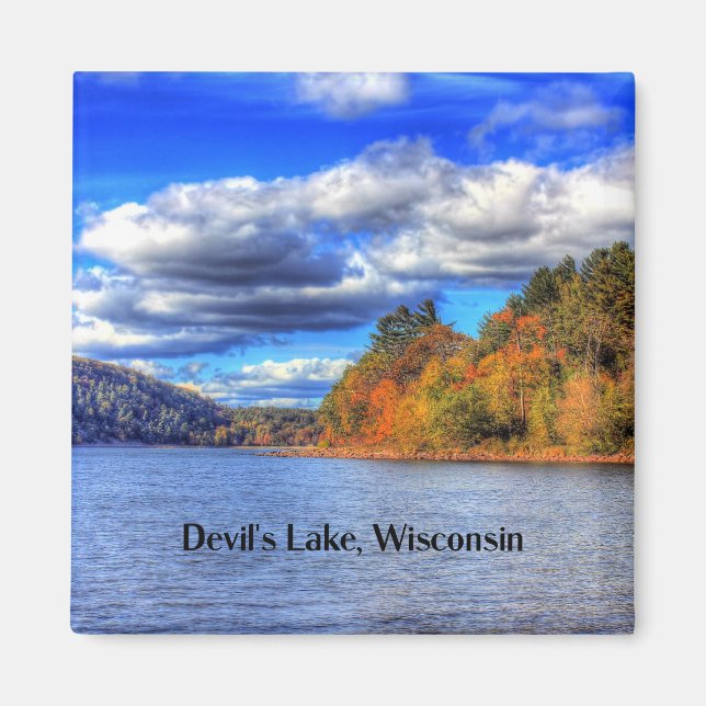 Devil's Lake, Wisconsin scenic photograph Magnet (Front)