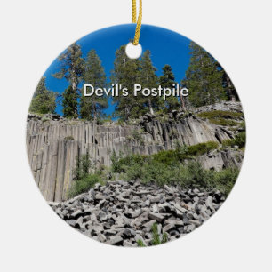 Devil's Postpile Ceramic Ornament