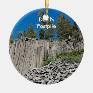 Devil's Postpile Ceramic Tree Decoration