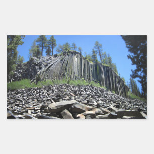 Devils Postpile - Sierra Rectangular Sticker