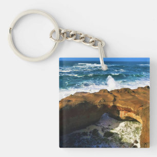 Devil's Punchbowl, Newport, Oregon Key Ring