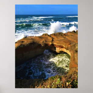 Devil's Punchbowl, Newport, Oregon Poster