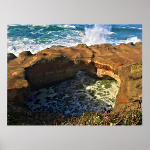 Devil's Punchbowl, Newport, Oregon Poster