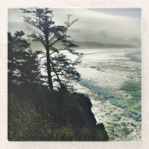Devil's Punchbowl State Park, Newport, Oregon Glass Coaster