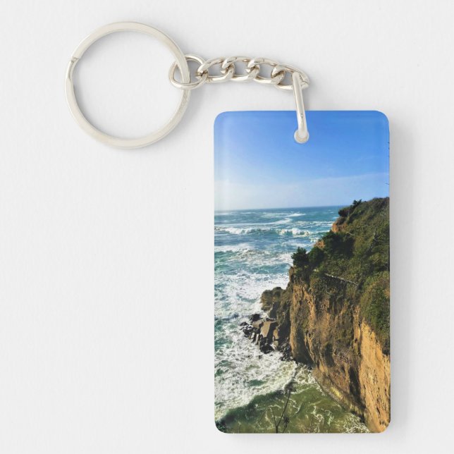 Devil's Punchbowl State Park, Newport, Oregon Key Ring (Front)